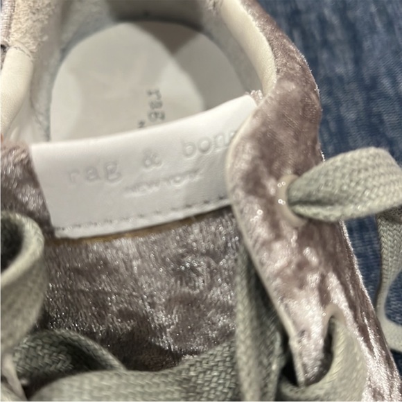 Rag & bone Crushed Velvet Low- Top Sneakers, Size 10, New without Tag - Picture 9 of 16